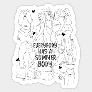 Color Me Body Positivity Print Sticker